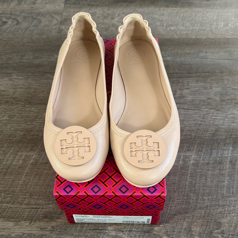 Tory Burch Minnie Travel Ballet with Logo